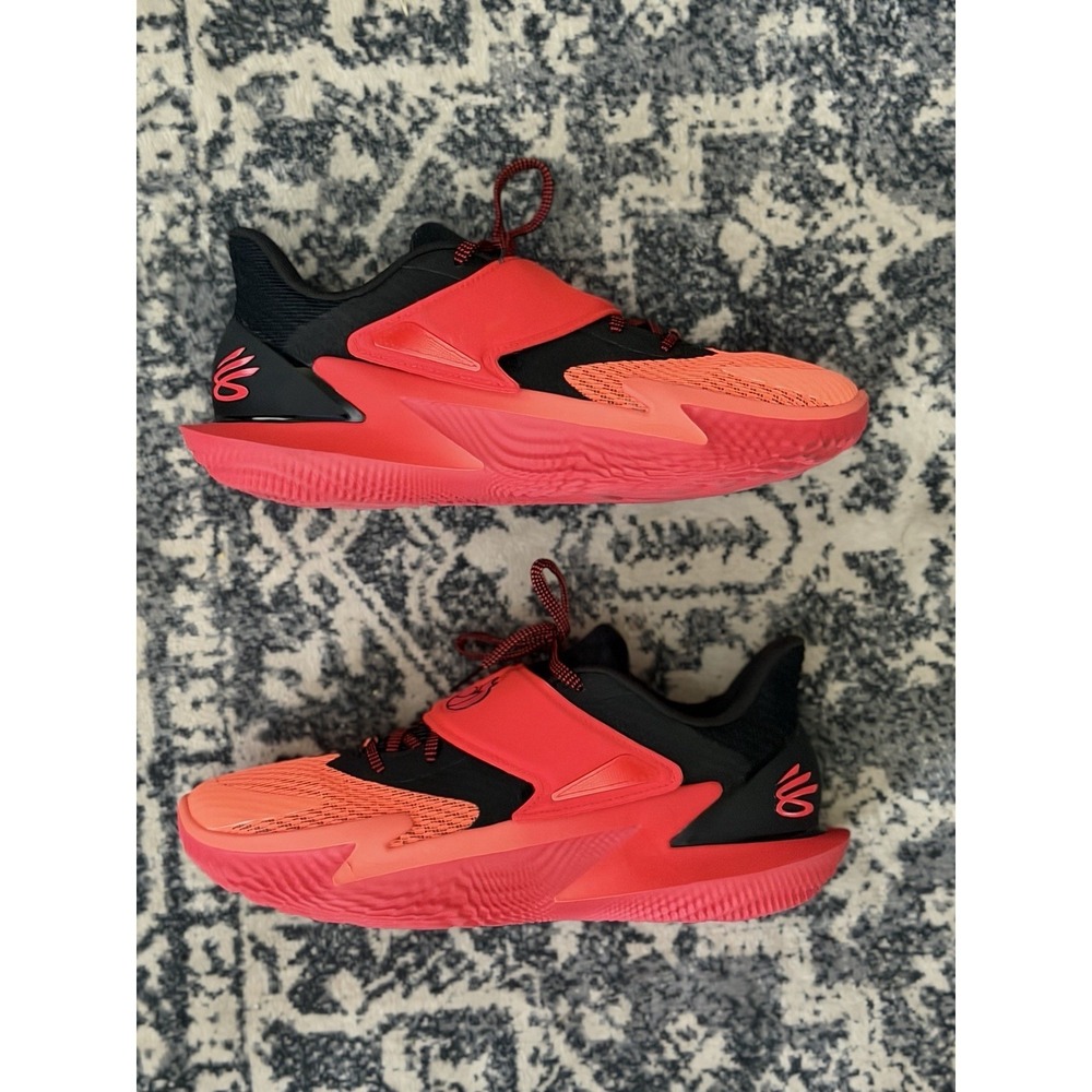 [6012728-001] Under Armour Curry Fox 2 Basketball Shoes Men's Black Orange 11.5